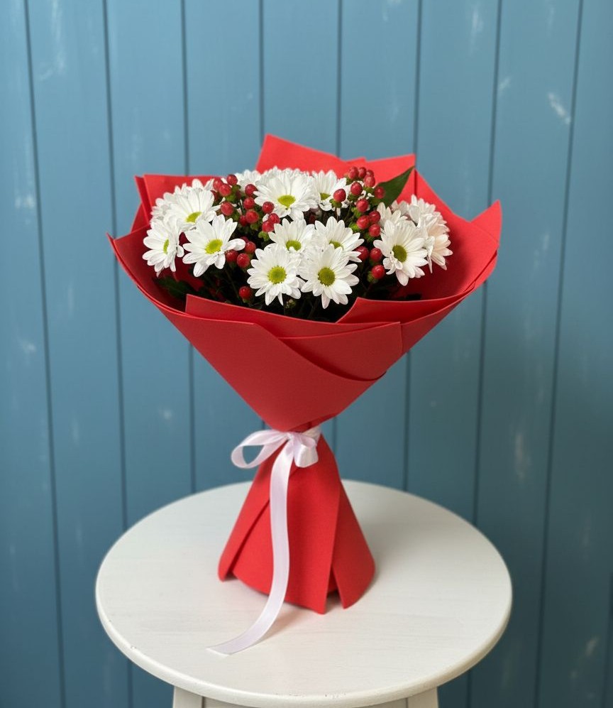 Букет цветов из: Хризантемы в Баксане