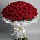 Букет 101 Красная роза Блэк Мэджик в Баксане