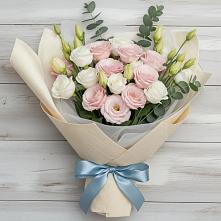 Букет цветов из:  Лизиантусы в Баксане