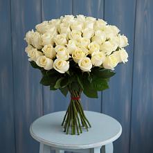 Букет 51 Белая роза Эдлесс Лав #REPLACE_PRED# Баксане