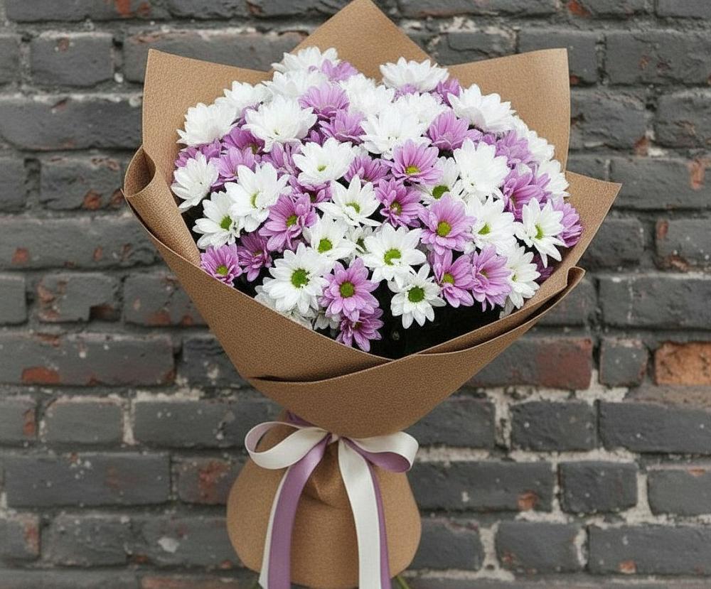 Букет цветов из: Хризантемы в Баксане