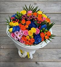 Букет цветов из:  Розы и Хризантемы #REPLACE_PRED# Баксане