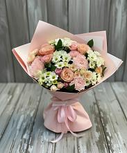 Букет цветов из:  Гвоздики, Розы и Хризантемы в Баксане