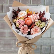 Букет цветов из:  Гвоздики, Хризантемы и Розы в Баксане