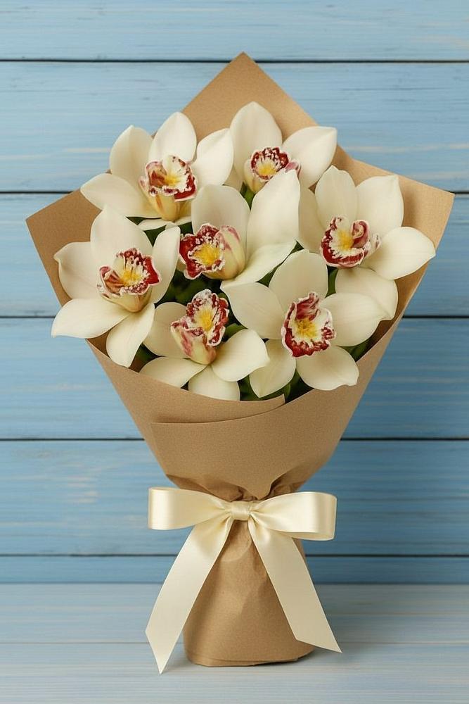 Букет цветов из: Орхидеи и Розы в Баксане