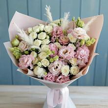 Букет цветов из:  Альстромерии и Розы #REPLACE_PRED# Баксане